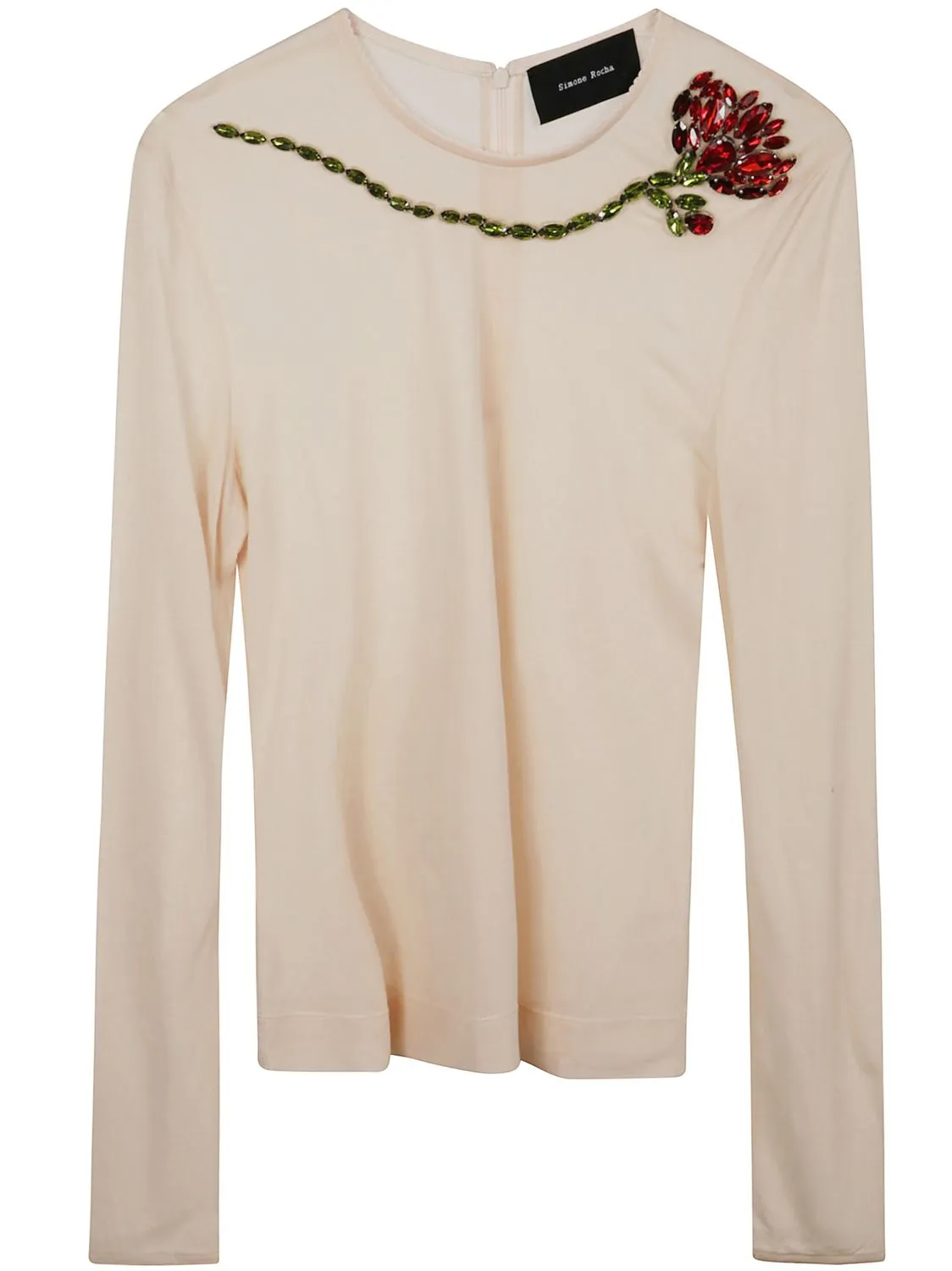 SHEER FITTED BALLET MESH TOP WITH EMBROIDERED sold by Lord & Taylor