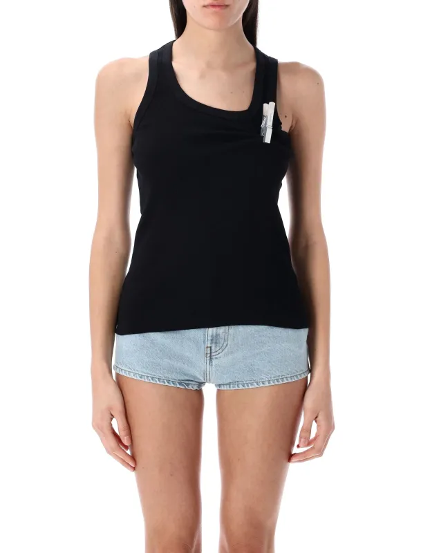WASHING CLIP RIB TANK TOP sold by Lord & Taylor