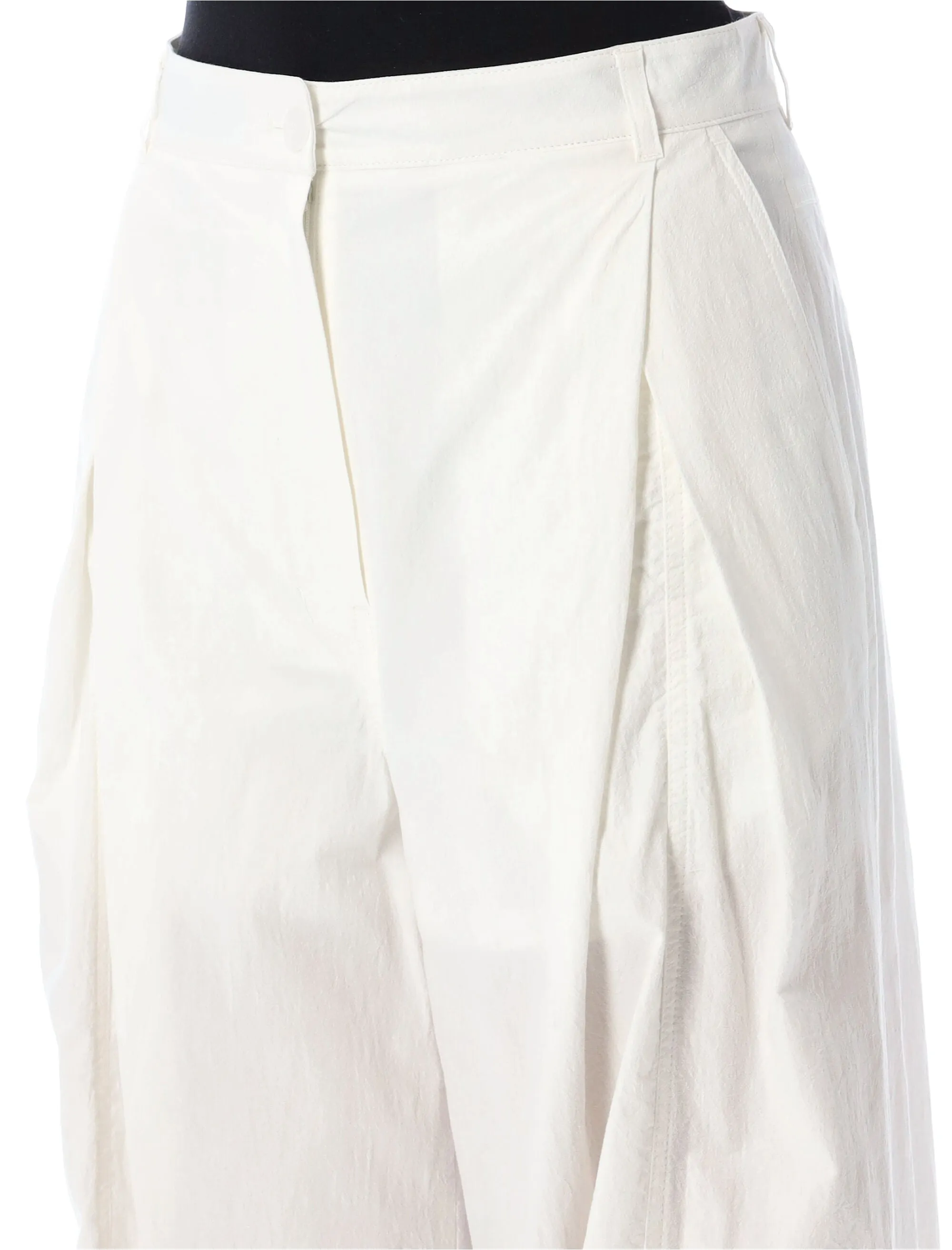 COTTON TUCK WIDE PANTS sold by Lord & Taylor product image thumbnail 3