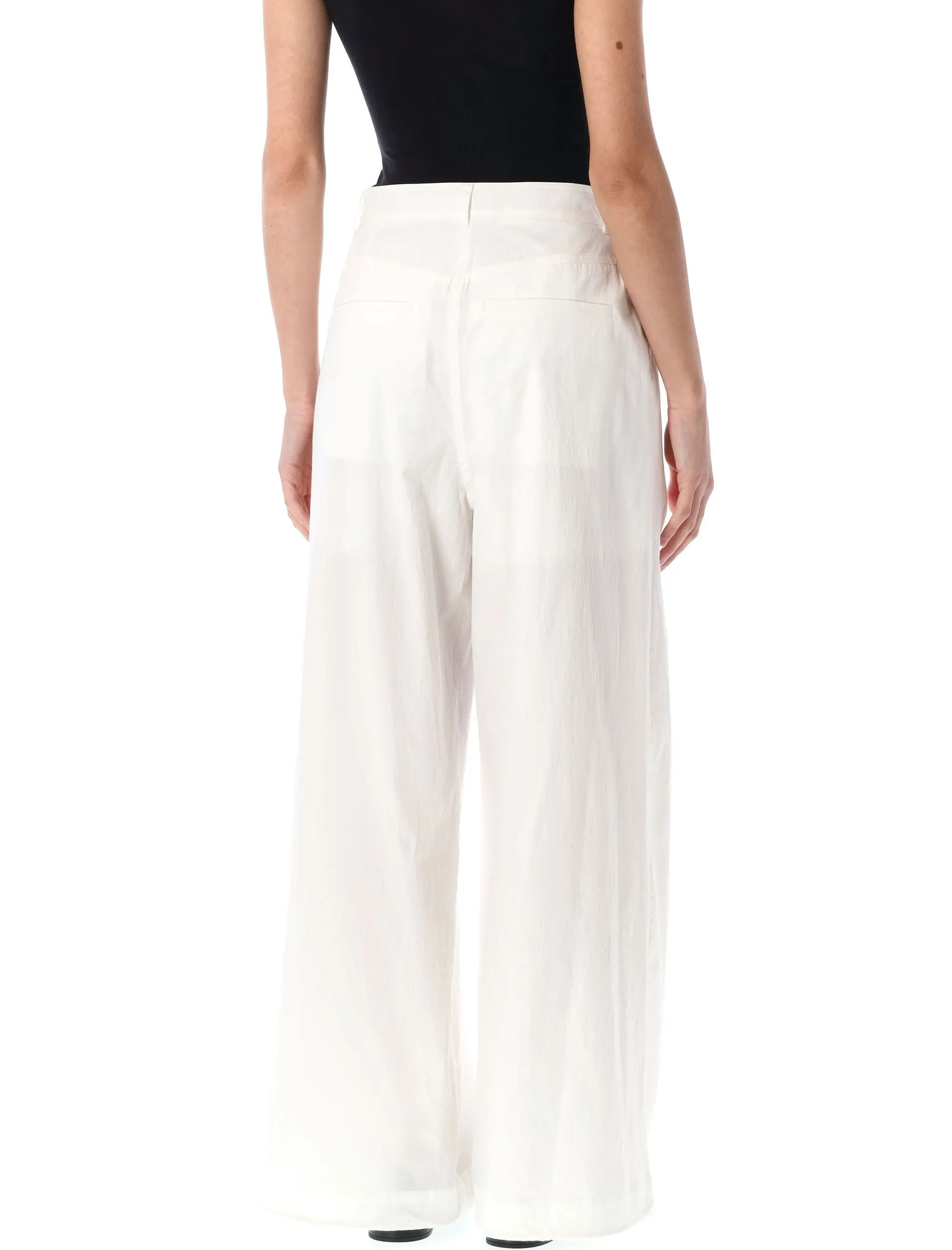 COTTON TUCK WIDE PANTS sold by Lord & Taylor product image thumbnail 2