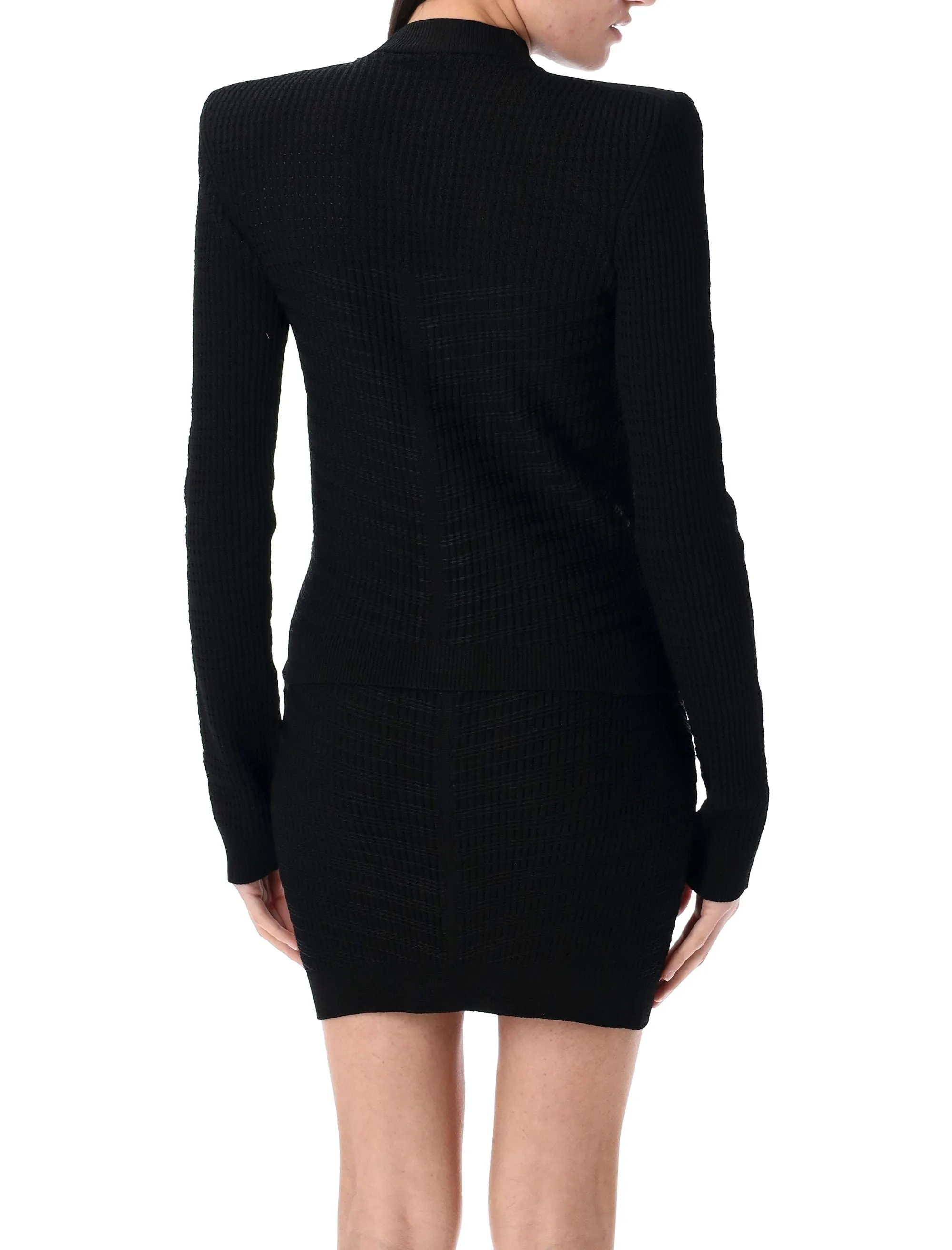 KNIT CARDIGAN WITH GOLD BUTTONS sold by Lord & Taylor product image thumbnail 2