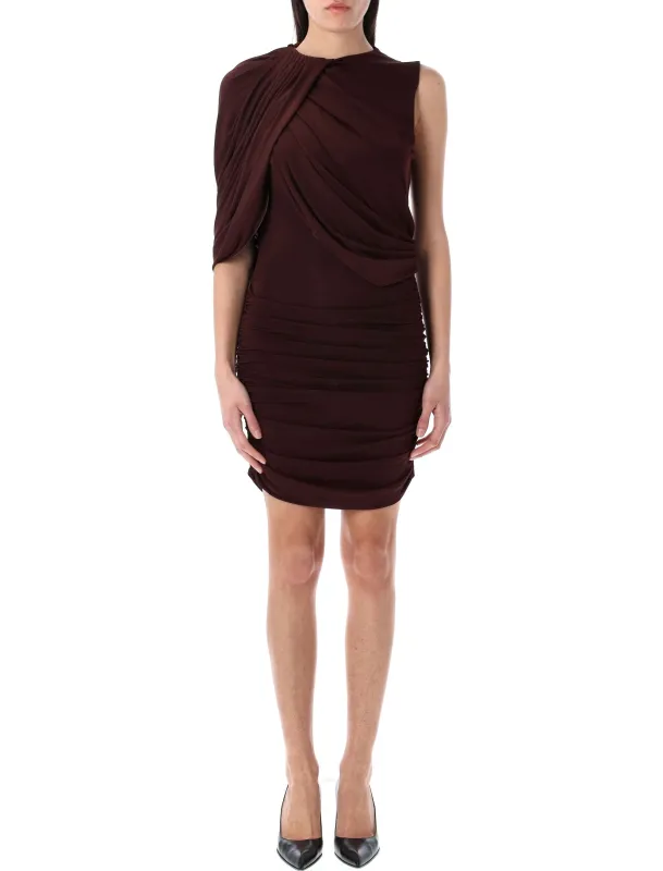 ASYMMETRICAL DRAPED MINI DRESS sold by Lord & Taylor