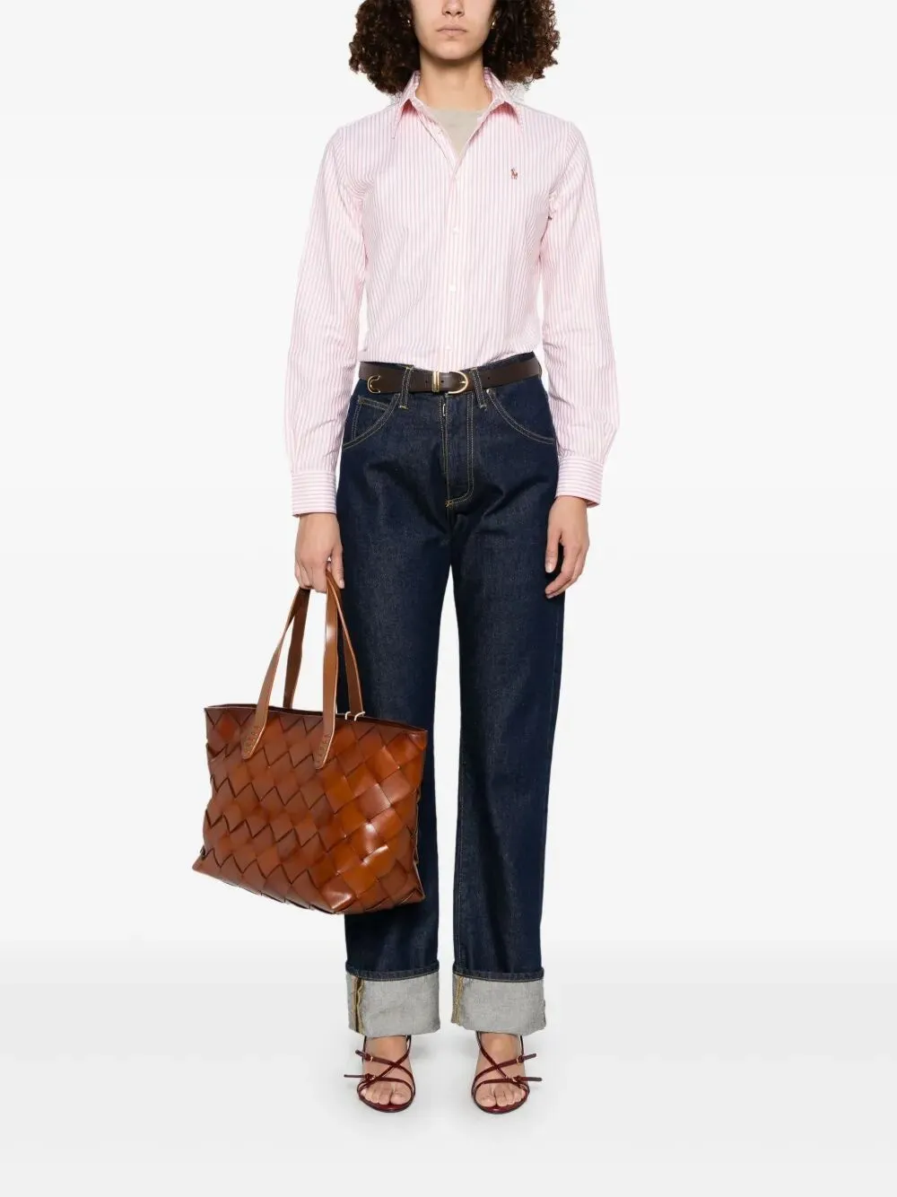 LS BRKN ST LONG SLEEVE BUTTON FRONT SHIRT sold by Lord & Taylor product image thumbnail 5