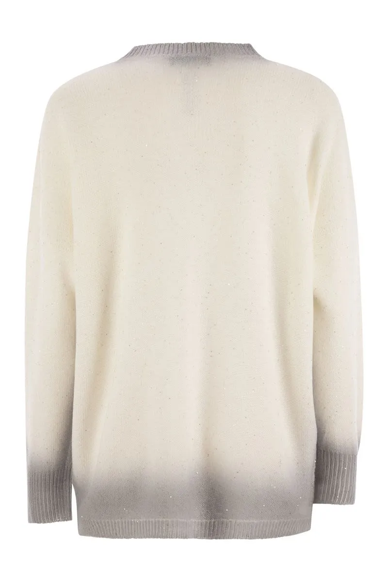 COTTON AND LINEN JERSEY WITH SEQUINS sold by Lord & Taylor product image thumbnail 2