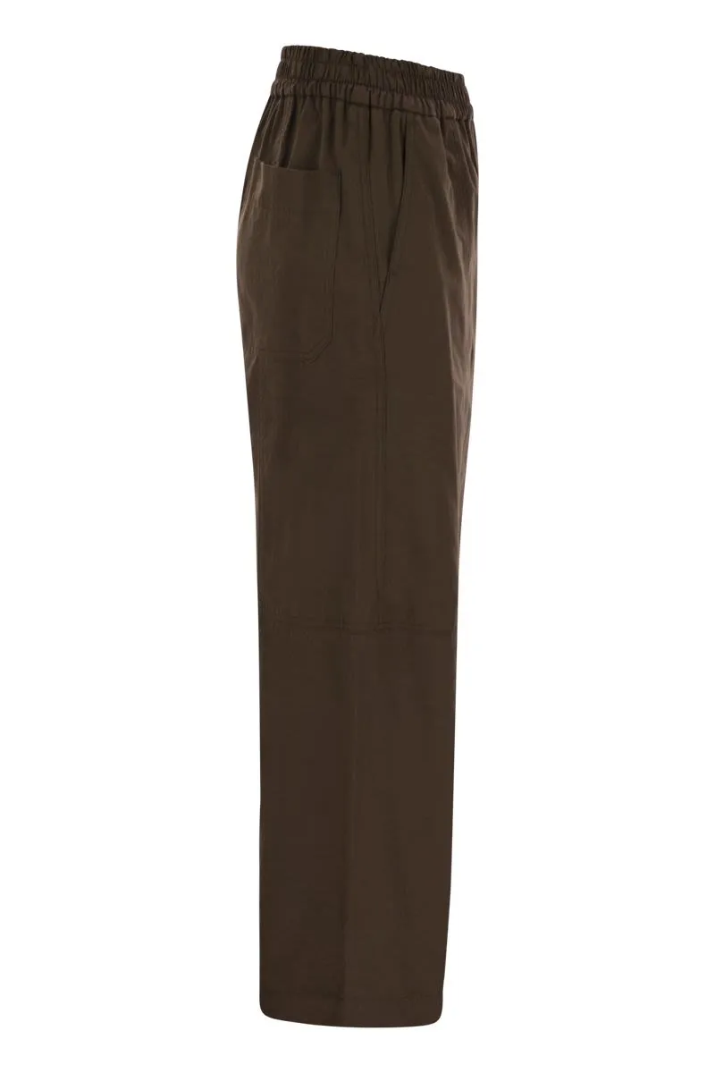 MILVA - LOOSE COTTON TROUSERS sold by Lord & Taylor product image thumbnail 3