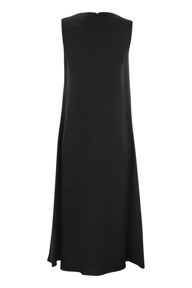 EGOISTA - VISCOSE AND LINEN CANVAS FLARED DRESS sold by Lord & Taylor product image thumbnail 2