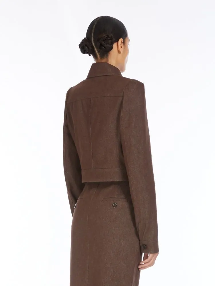 CARPA - DENIM-EFFECT CROP JACKET sold by Lord & Taylor product image thumbnail 3