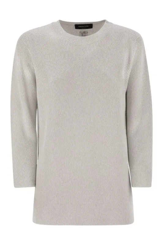 CREW-NECK SWEATER WITH LUREX made by Fabiana Filippi