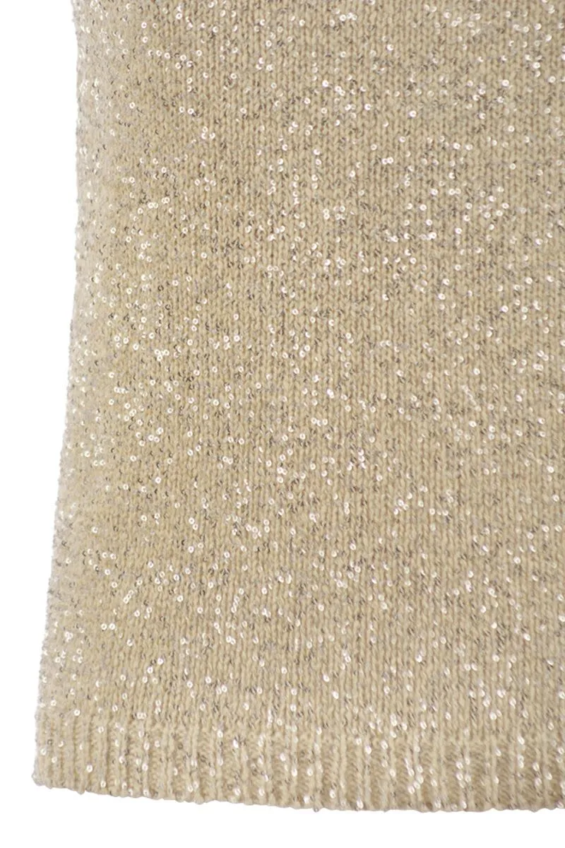 COTTON KNIT TANK TOP WITH SEQUINS sold by Lord & Taylor product image thumbnail 4