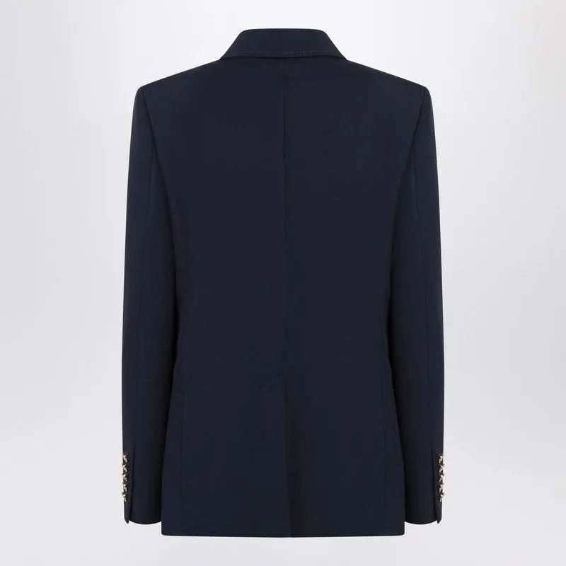 DOUBLE-BREASTED BLUE JACKET IN COTTON sold by Lord & Taylor product image thumbnail 2
