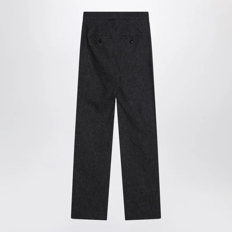 MIDNIGHT BLUE TROUSERS IN COTTON DENIM EFFECT sold by Lord & Taylor product image thumbnail 2