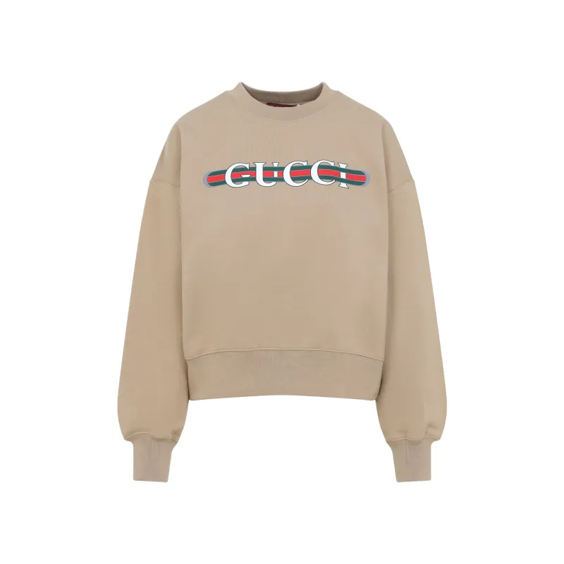 CARAMEL-COLOURED SWEATSHIRT WITH PRINTED LOGO sold by Lord & Taylor