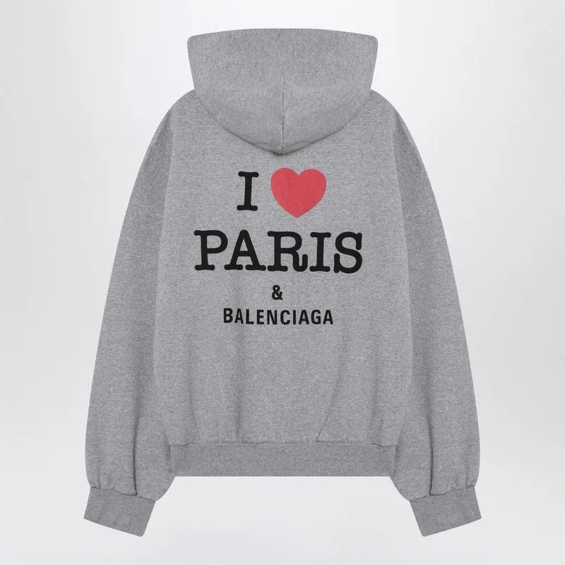 GREY ZIP-UP SWEATSHIRT I LOVE PARIS sold by Lord & Taylor product image thumbnail 2