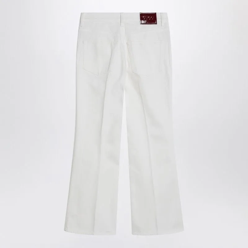 SHORT WHITE FLARE TROUSERS sold by Lord & Taylor product image thumbnail 2
