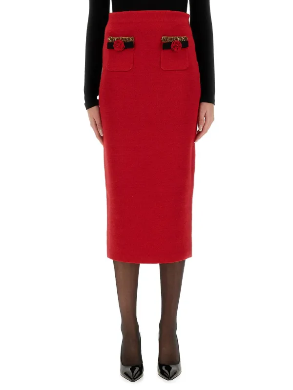 KNITTED MIDI SKIRT sold by Lord & Taylor