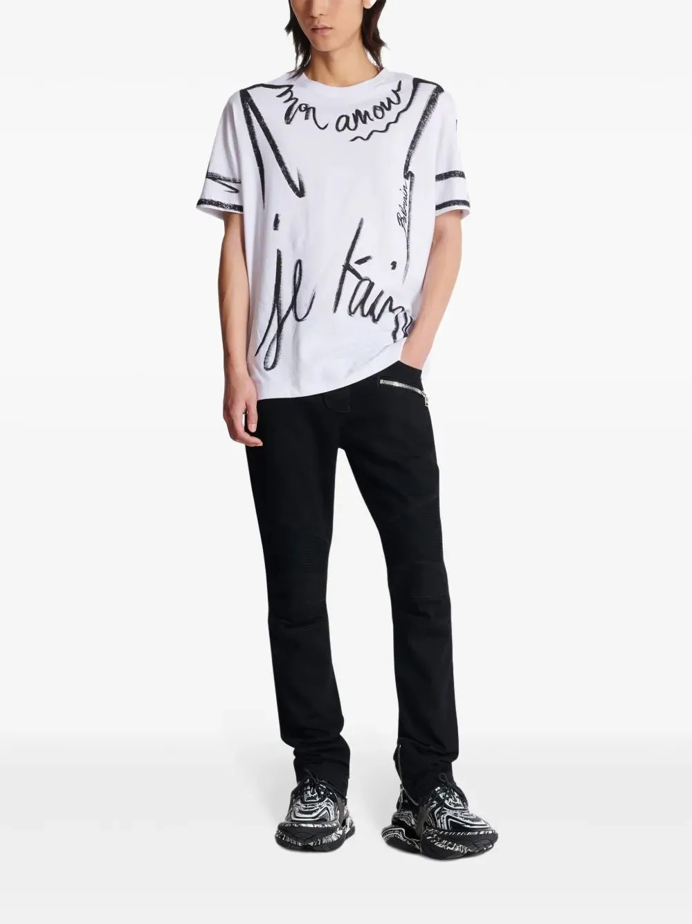 DENIM BIKER JEANS sold by Lord & Taylor product image thumbnail 2