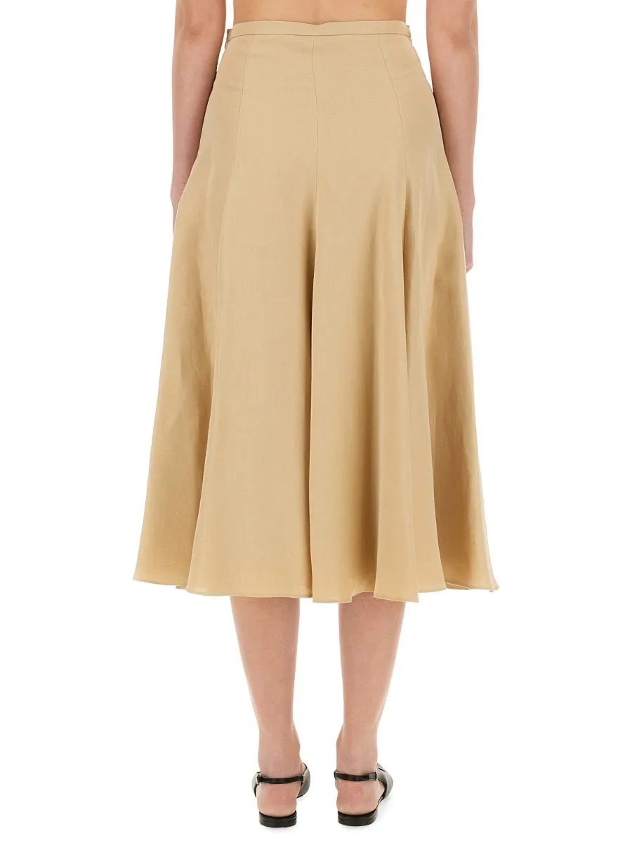 LINEN AND VISCOSE SKIRT sold by Lord & Taylor product image thumbnail 3