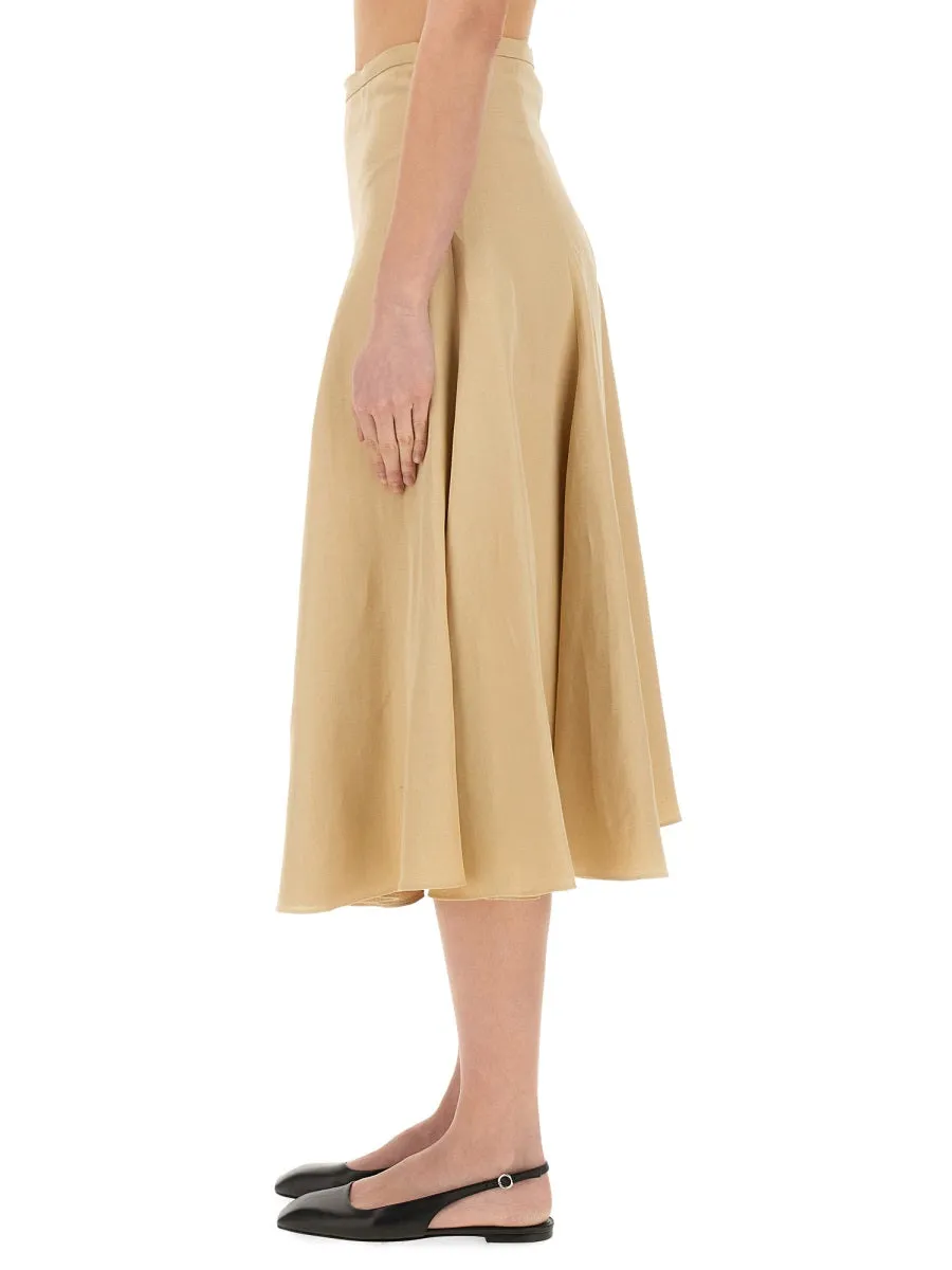 LINEN AND VISCOSE SKIRT sold by Lord & Taylor product image thumbnail 4