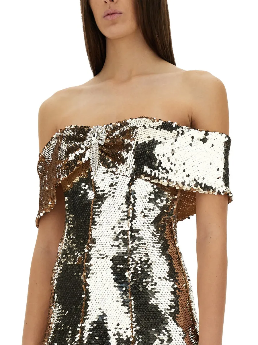 MINI DRESS WITH SEQUINS sold by Lord & Taylor product image thumbnail 4