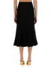 DENIM FLARED MIDI SKIRT sold by Lord & Taylor