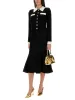 DENIM FLARED MIDI SKIRT sold by Lord & Taylor