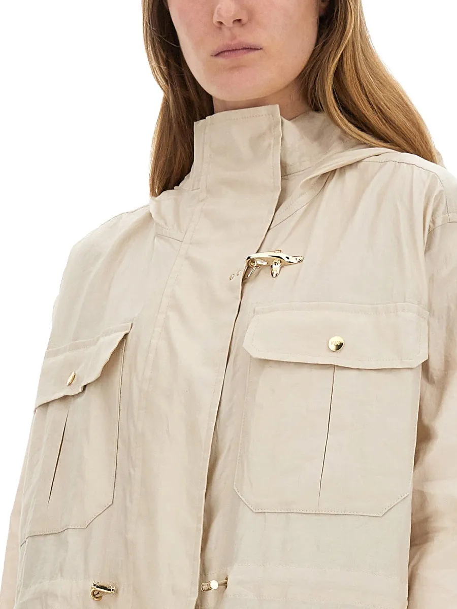 LINEN AND COTTON CANVAS PARKA sold by Lord & Taylor product image thumbnail 4