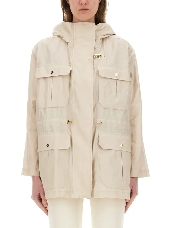LINEN AND COTTON CANVAS PARKA sold by Lord & Taylor
