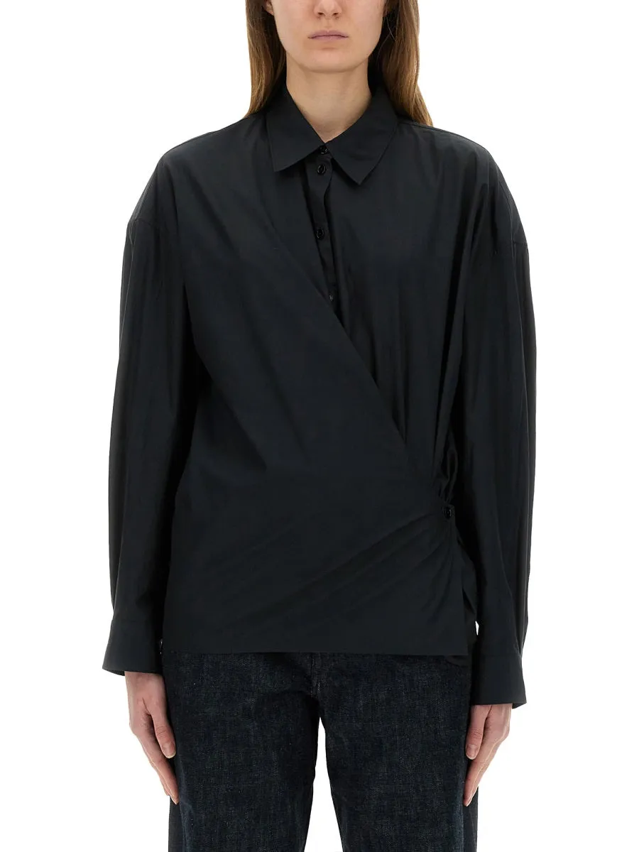 STRAIGHT COLLAR TWISTED SHIRT sold by Lord & Taylor