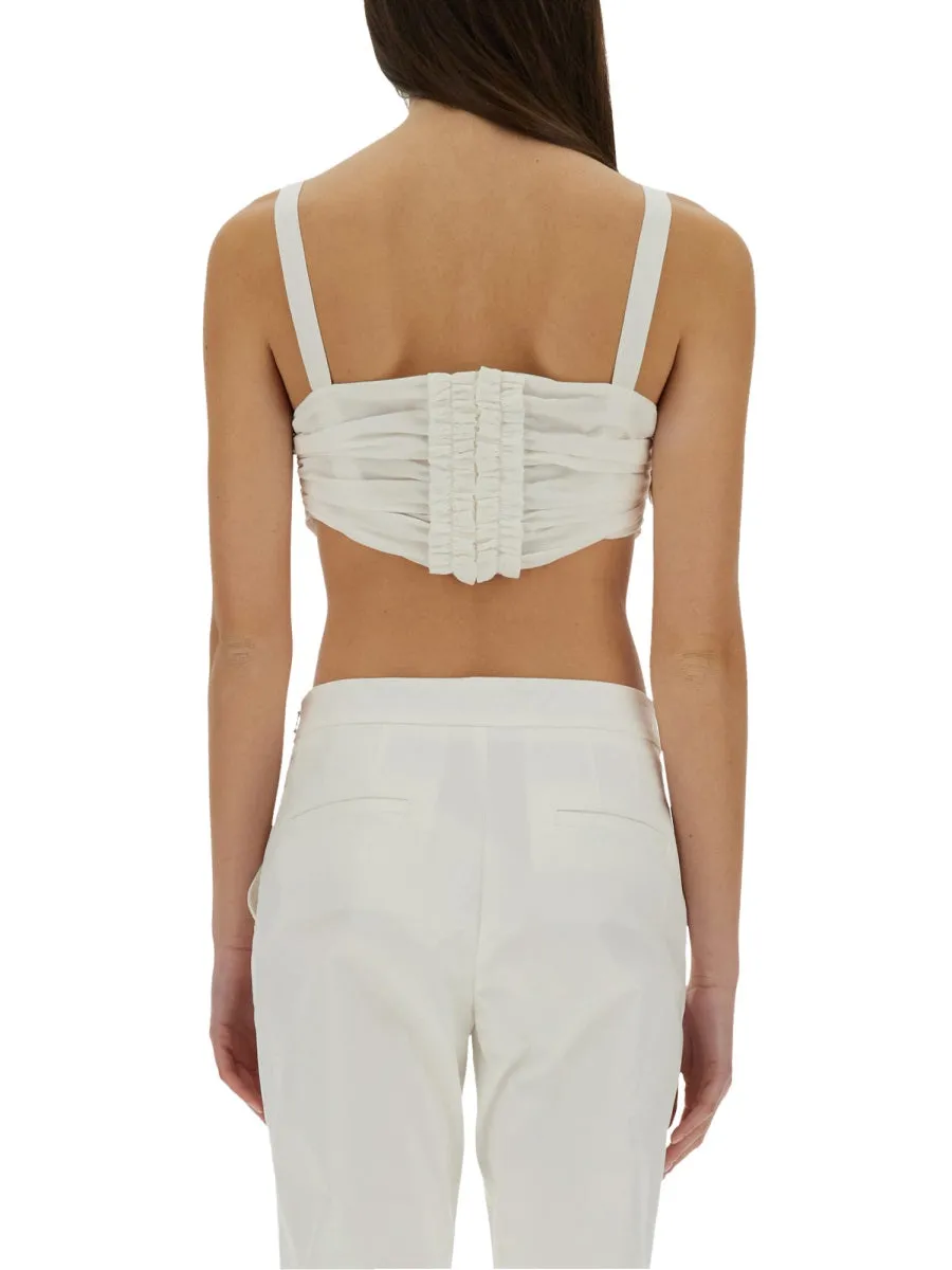 COTTON AND SILK VOILE CROP TOP sold by Lord & Taylor product image thumbnail 3