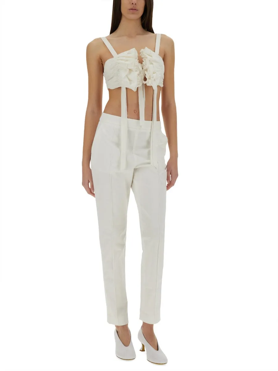 COTTON AND SILK VOILE CROP TOP sold by Lord & Taylor product image thumbnail 2