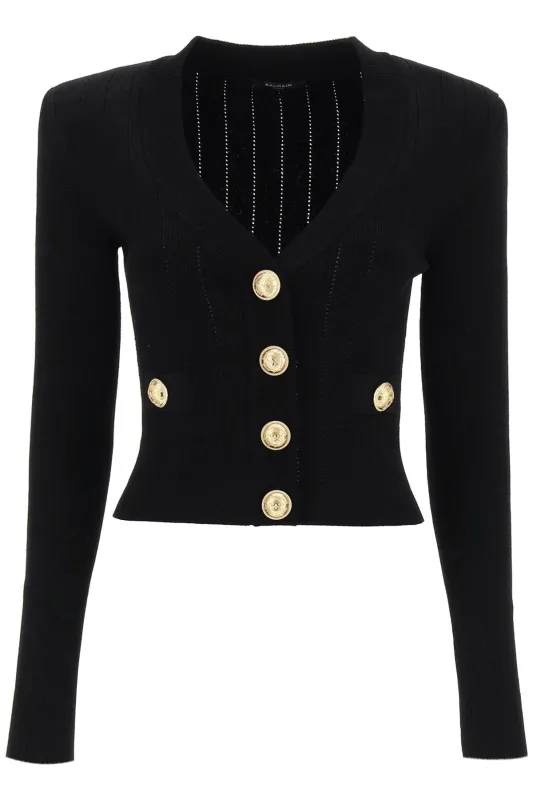 CROPPED CARDIGAN made by Balmain