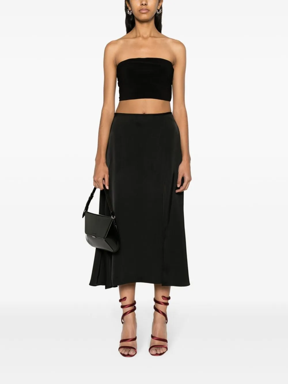 STRAPLESS CROPPED TOP sold by Lord & Taylor product image thumbnail 5