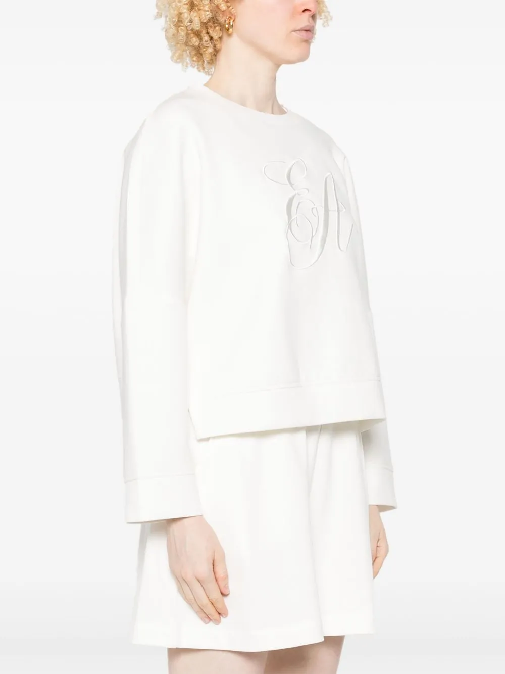 LOGO COTTON SWEATSHIRT sold by Lord & Taylor product image thumbnail 2