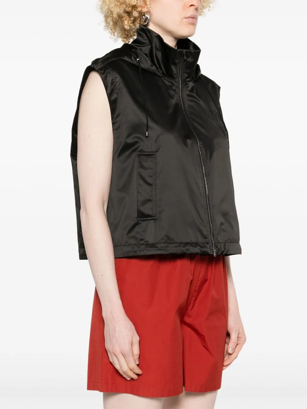 HOODED ZIPPED VEST sold by Lord & Taylor product image thumbnail 4