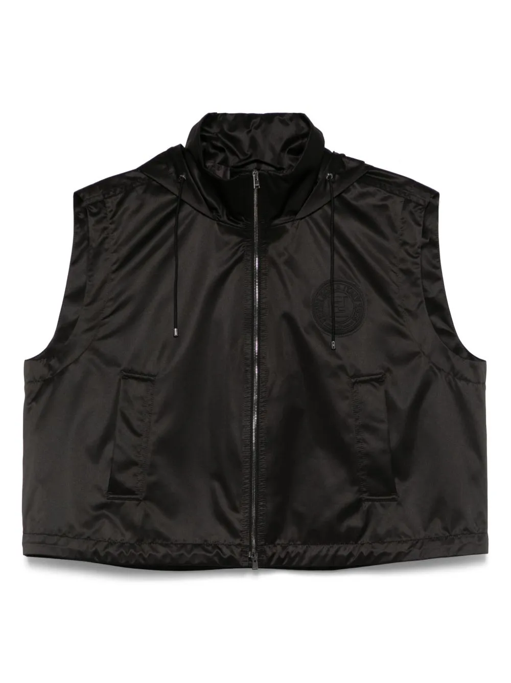 HOODED ZIPPED VEST sold by Lord & Taylor