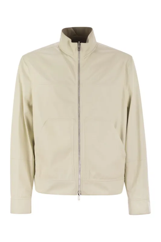 REVERSIBLE LEATHER BOMBER JACKET sold by Lord & Taylor