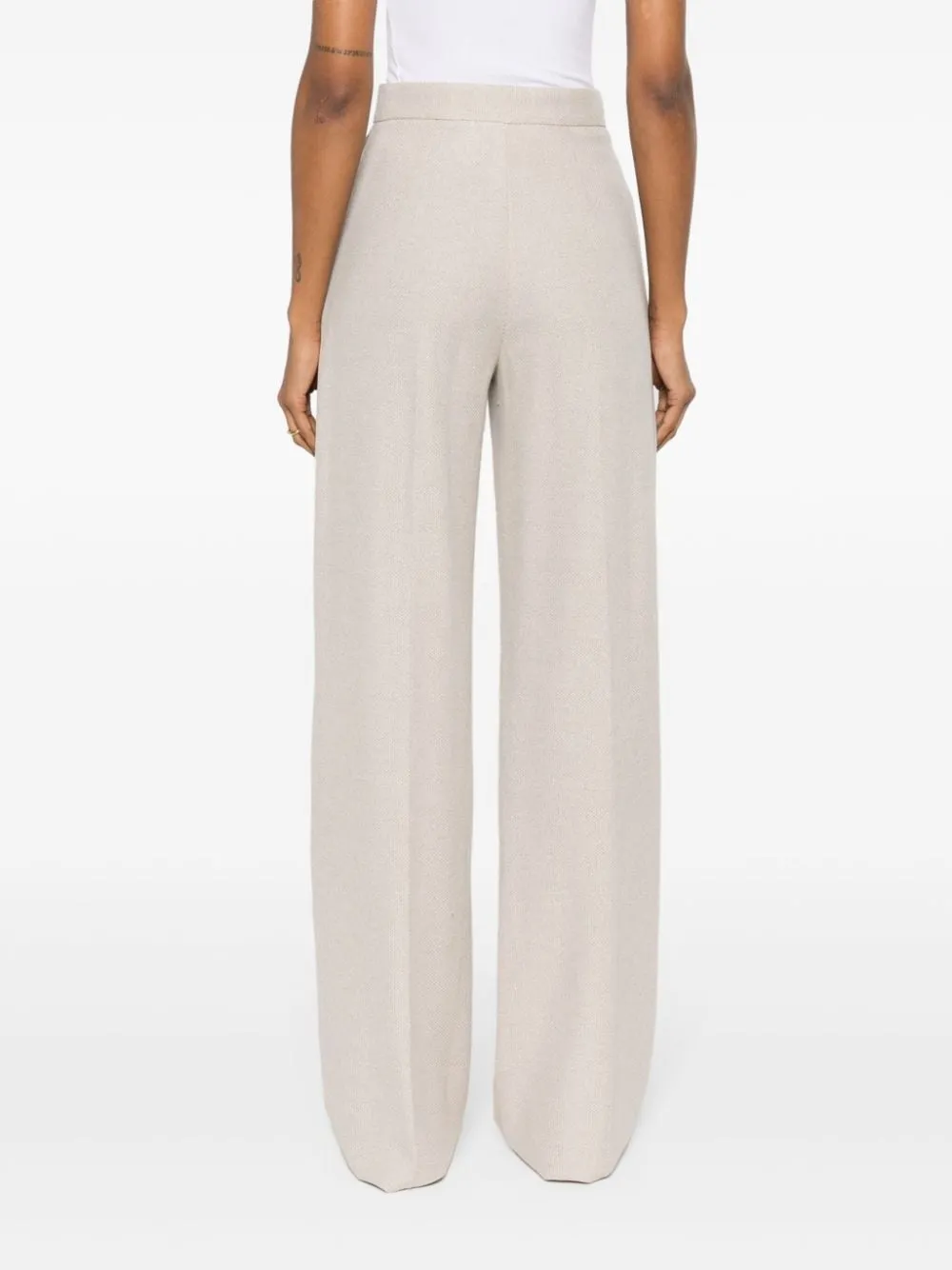 LINEN BLEND WIDE-LEG TROUSERS sold by Lord & Taylor product image thumbnail 4