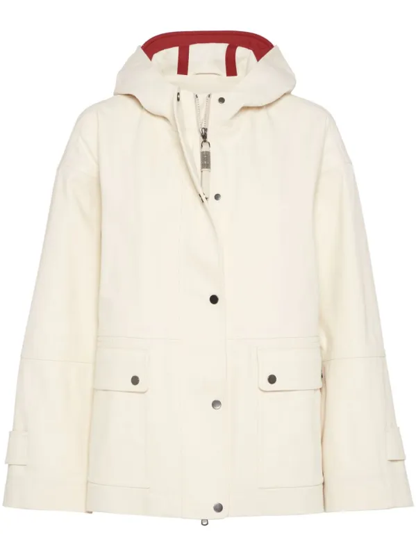 HOODED CANVAS WATERPROOF JACKET sold by Lord & Taylor