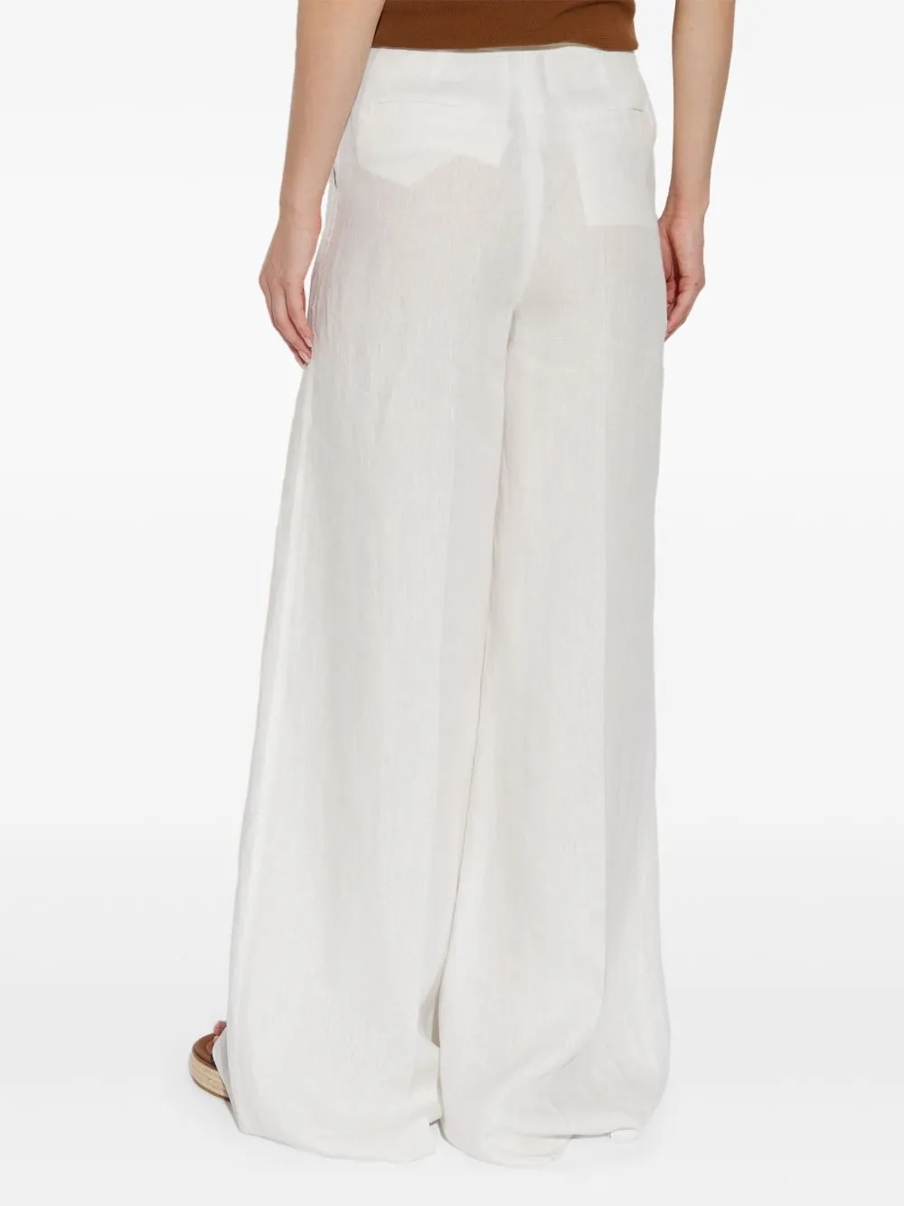 LINEN WIDE-LEG TROUSERS sold by Lord & Taylor product image thumbnail 2
