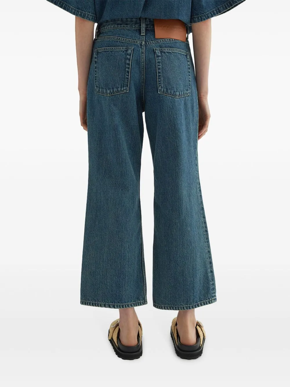 DENIM WIDE-LEG JEANS sold by Lord & Taylor product image thumbnail 4