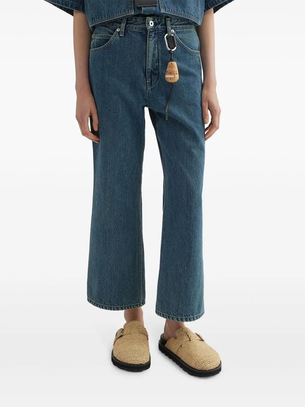 DENIM WIDE-LEG JEANS sold by Lord & Taylor product image thumbnail 2