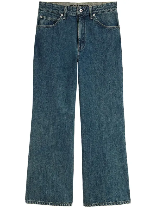 DENIM WIDE-LEG JEANS sold by Lord & Taylor