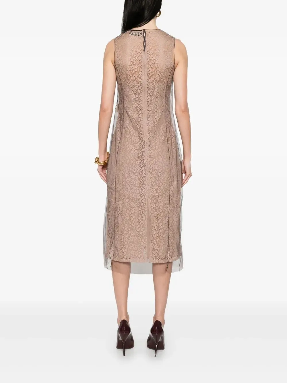 FLORAL LACE MIDI DRESS sold by Lord & Taylor product image thumbnail 4