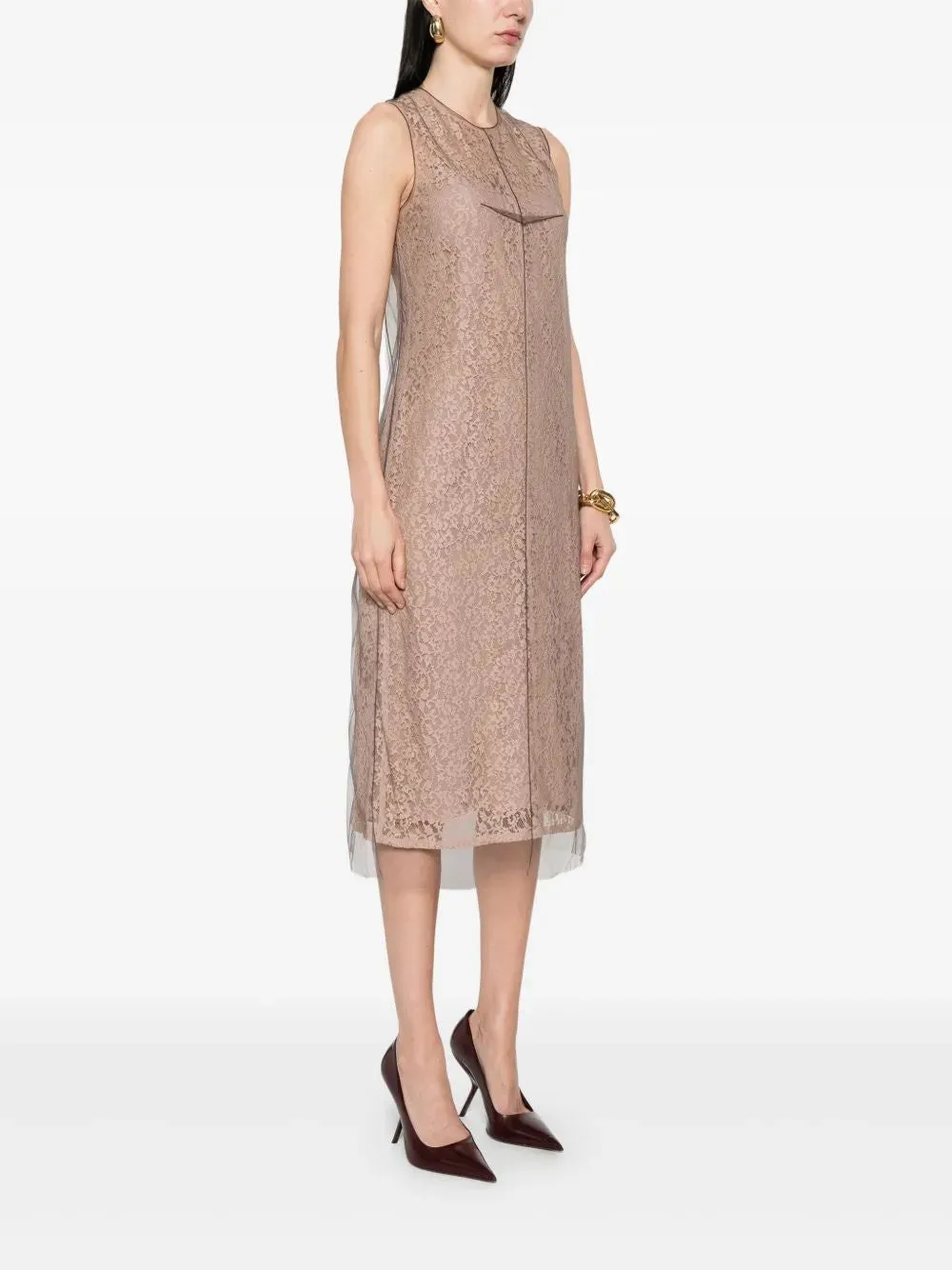 FLORAL LACE MIDI DRESS sold by Lord & Taylor product image thumbnail 3