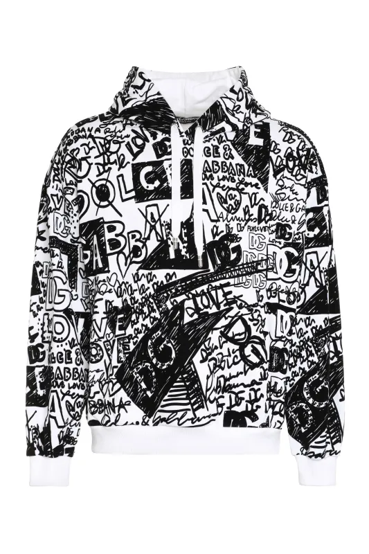 PRINTED COTTON HOODIE sold by Lord & Taylor