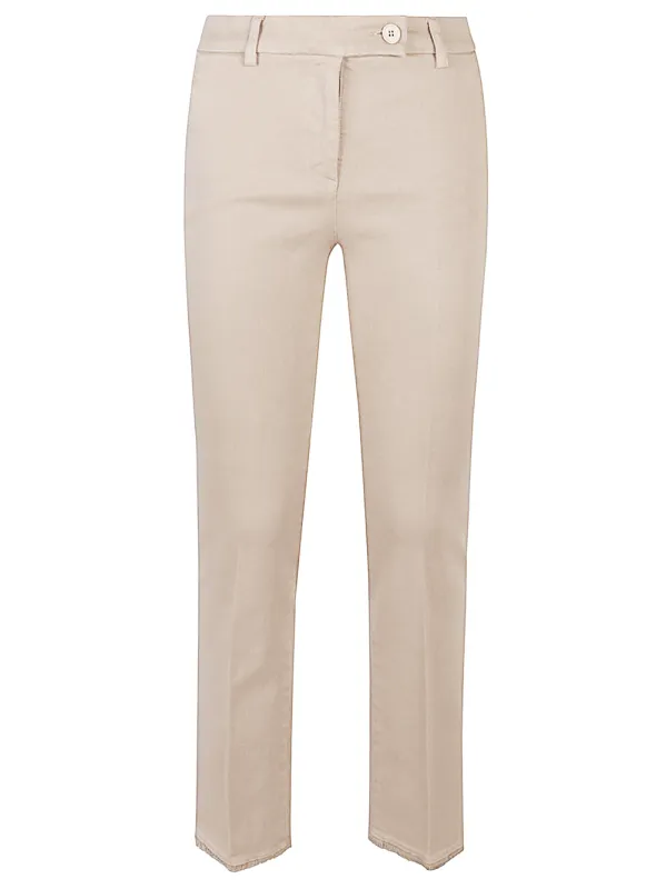 COTTON STRAIGH-LEG TROUSERS sold by Lord & Taylor