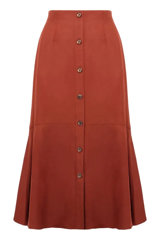 A-LINE MIDI SKIRT sold by Lord & Taylor