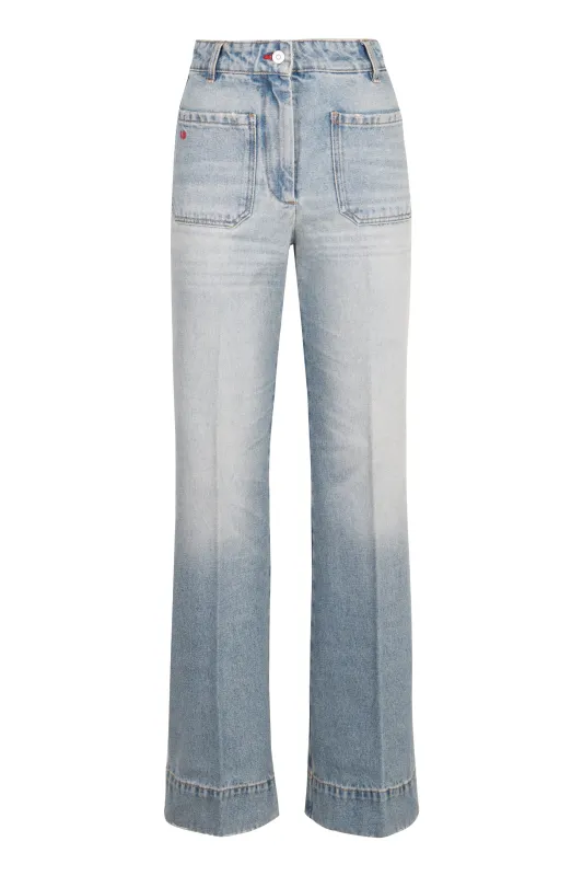 ALINA HIGH-RISE FLARED JEANS sold by Lord & Taylor
