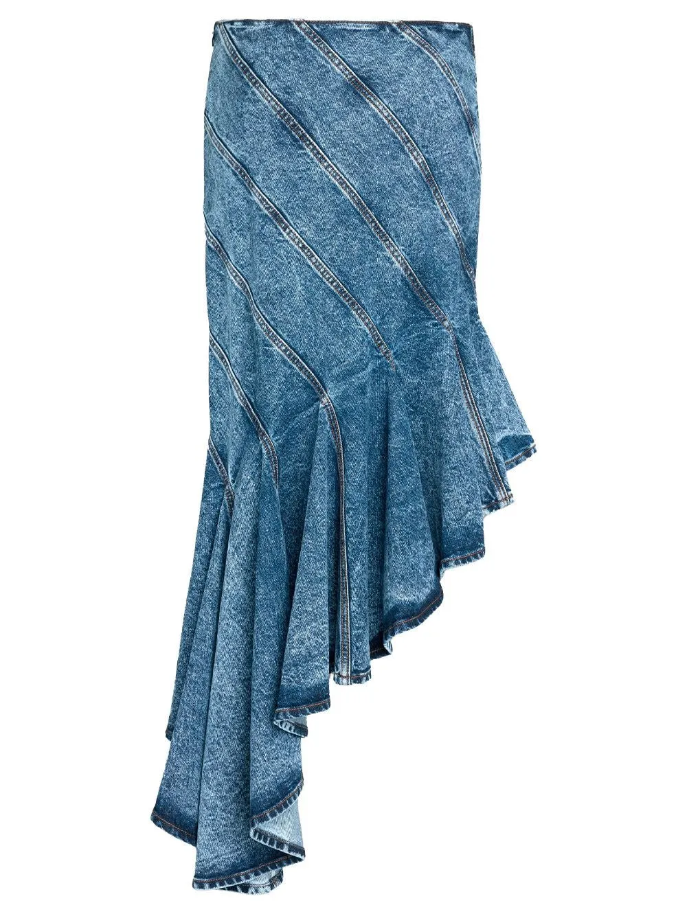 DENIM SPIRAL SKIRT sold by Lord & Taylor product image thumbnail 5