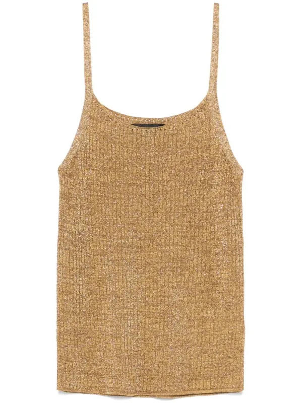 RIBBED LUREX TANK TOP sold by Lord & Taylor
